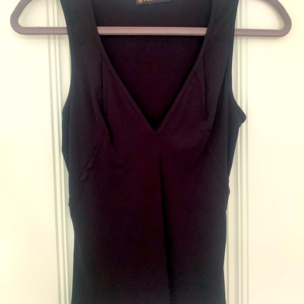 Plein Sid black v neck tank top